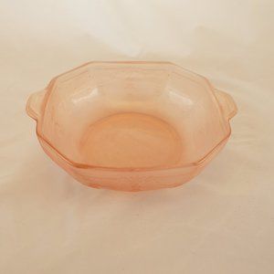 Vintage Pink Depression Glass 6" Bowl in Princess